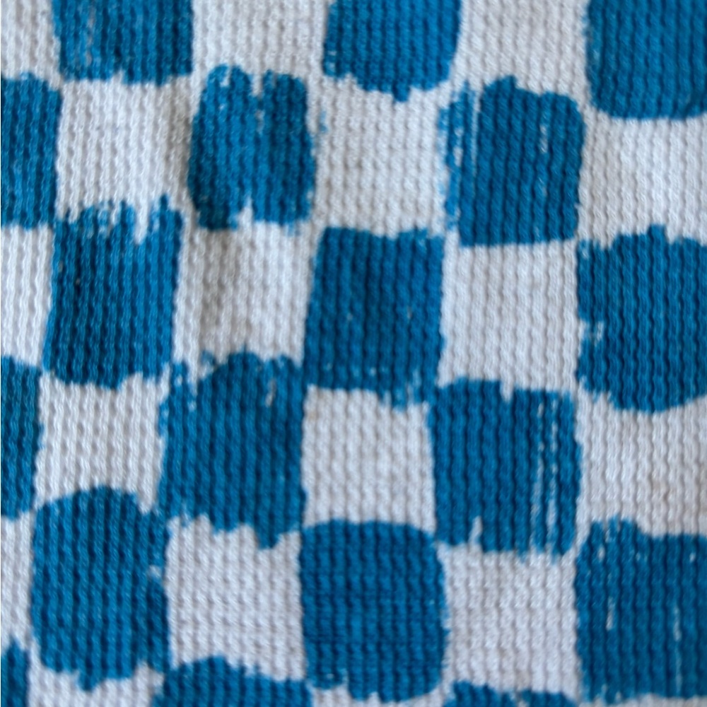Old Navy Blue and White Checkered Kids Sleeveless Top - Picture 3 of 5